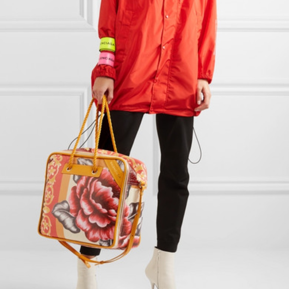 NWT Balenciaga Blanket Square Medium Floral Runway - Picture 8 of 8